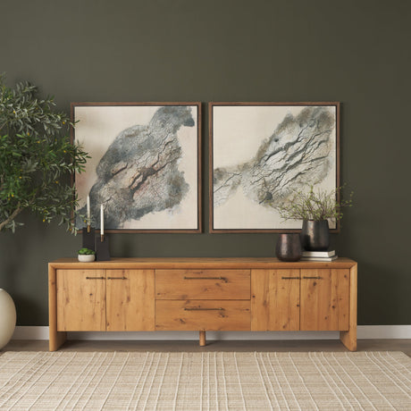 Emanation by Ira Havuka Hand-Embellished Textured Framed Canvas Artwork by Mercana at Eve Furniture