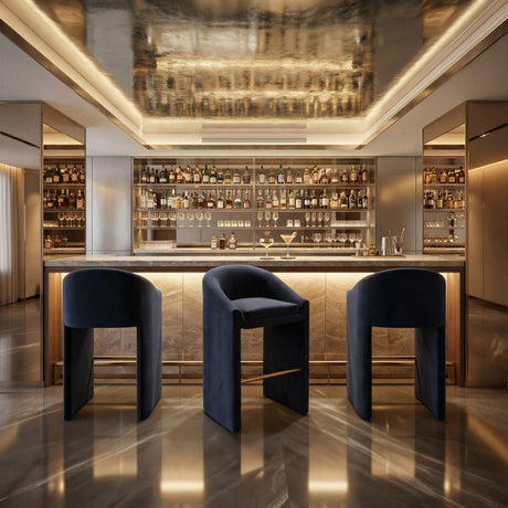 Emas Midnight Gray Barstool by Zuomod at Eve Furniture