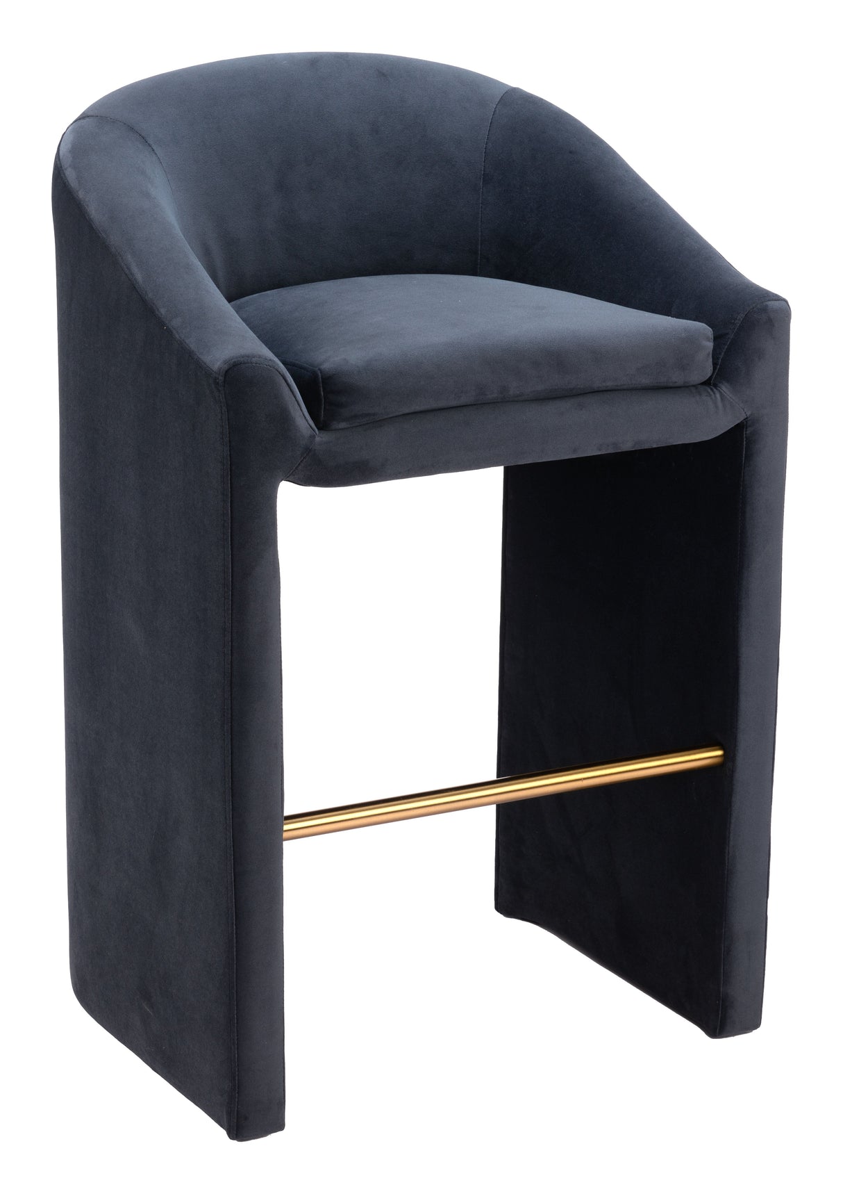 Emas Midnight Gray Barstool by Zuomod at Eve Furniture