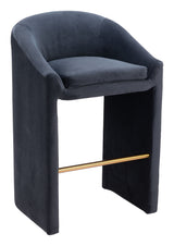 Emas Midnight Gray Barstool by Zuomod at Eve Furniture