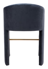 Emas Midnight Gray Barstool by Zuomod at Eve Furniture