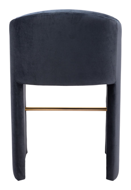 Emas Midnight Gray Barstool by Zuomod at Eve Furniture
