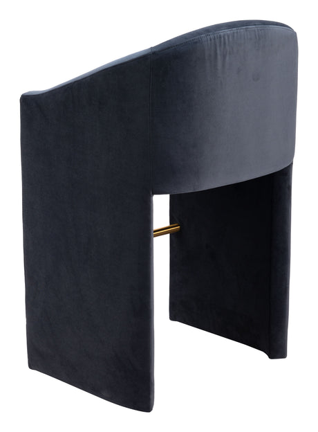 Emas Midnight Gray Barstool by Zuomod at Eve Furniture
