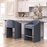 Emas Midnight Gray Counter Stool by Zuomod at Eve Furniture