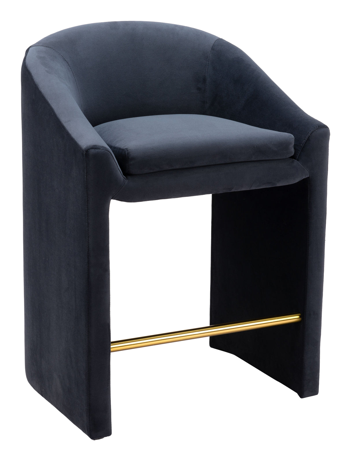 Emas Midnight Gray Counter Stool by Zuomod at Eve Furniture