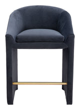Emas Midnight Gray Counter Stool by Zuomod at Eve Furniture