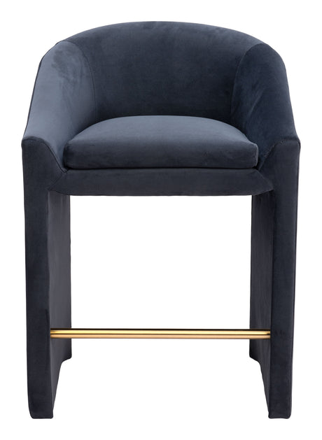 Emas Midnight Gray Counter Stool by Zuomod at Eve Furniture