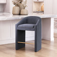 Emas Midnight Gray Counter Stool by Zuomod at Eve Furniture