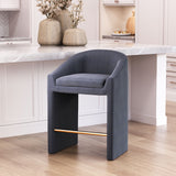 Emas Midnight Gray Counter Stool by Zuomod at Eve Furniture