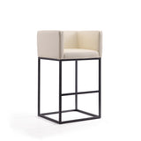 Embassy Barstool in Cream and Black (set of 3) by Manhattan Comfort at Eve Furniture