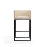 Embassy Barstool in Cream and Black (set of 3) by Manhattan Comfort at Eve Furniture