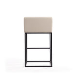 Embassy Barstool in Cream and Black (set of 3) by Manhattan Comfort at Eve Furniture