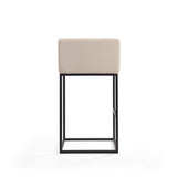 Embassy Barstool in Cream and Black (set of 3) by Manhattan Comfort at Eve Furniture