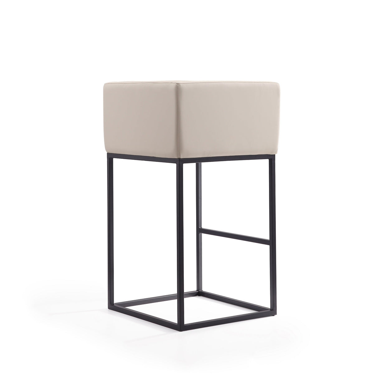 Embassy Barstool in Cream and Black (set of 3) by Manhattan Comfort at Eve Furniture