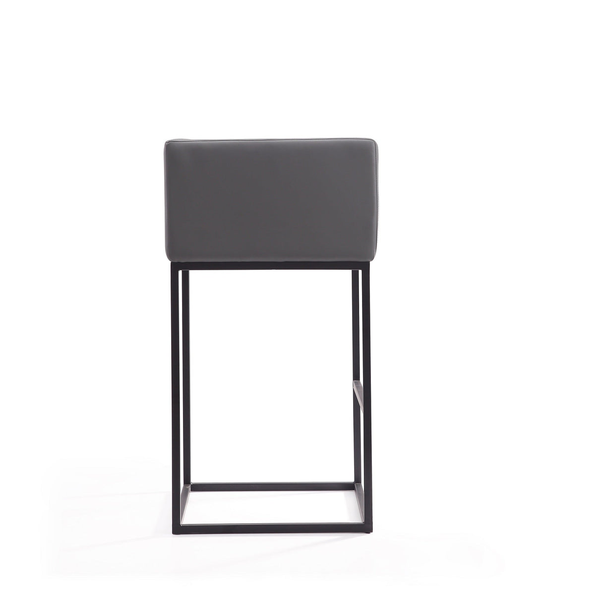 Embassy Barstool in Grey and Black (set of 2) by Manhattan Comfort at Eve Furniture