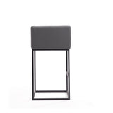 Embassy Barstool in Grey and Black (set of 2) by Manhattan Comfort at Eve Furniture