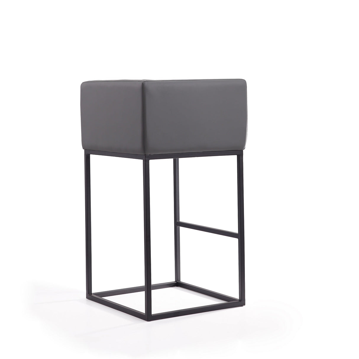 Embassy Barstool in Grey and Black (set of 2) by Manhattan Comfort at Eve Furniture