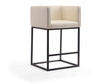 Embassy Counter Stool in Cream and Black by Manhattan Comfort at Eve Furniture
