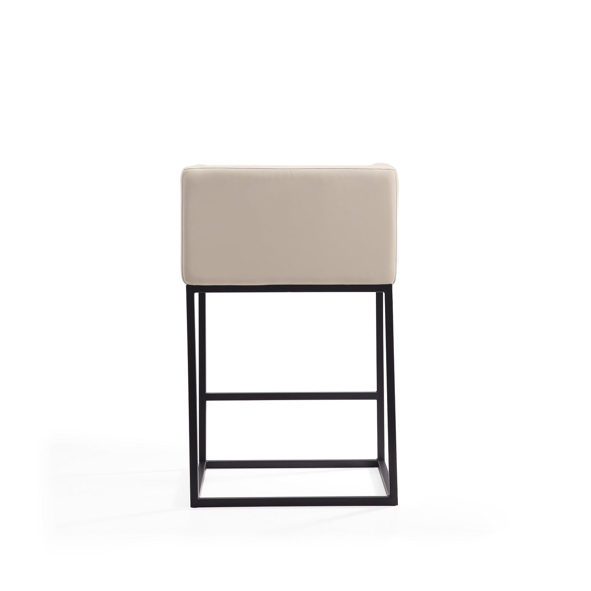 Embassy Counter Stool in Cream and Black (set of 3) by Manhattan Comfort at Eve Furniture