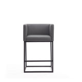 Embassy Counter Stool in Grey and Black by Manhattan Comfort at Eve Furniture