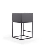 Embassy Counter Stool in Grey and Black (set of 2) by Manhattan Comfort at Eve Furniture