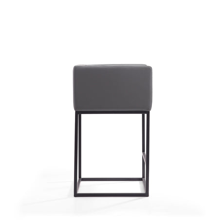 Embassy Counter Stool in Grey and Black (set of 3) by Manhattan Comfort at Eve Furniture