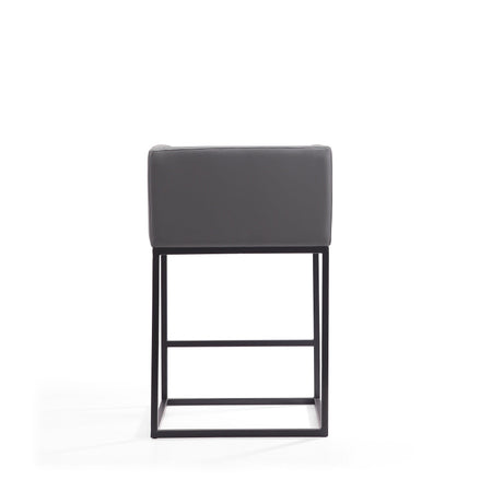 Embassy Counter Stool in Grey and Black (set of 3) by Manhattan Comfort at Eve Furniture