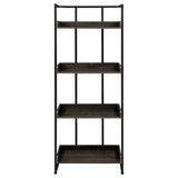 Ember Dark Oak/Sandy Black 4-Shelf Bookcase