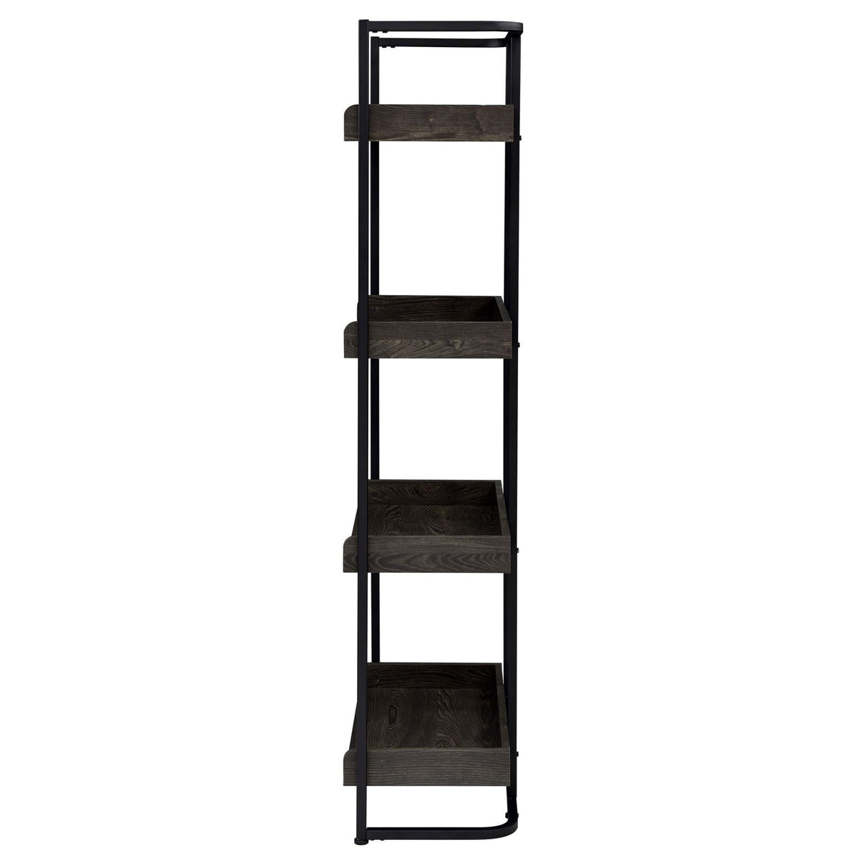 Ember Dark Oak/Sandy Black 4-Shelf Bookcase