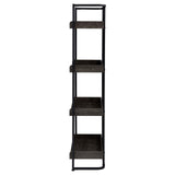 Ember Dark Oak/Sandy Black 4-Shelf Bookcase