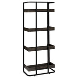 Ember Dark Oak/Sandy Black 4-Shelf Bookcase