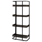 Ember Dark Oak/Sandy Black 4-Shelf Bookcase