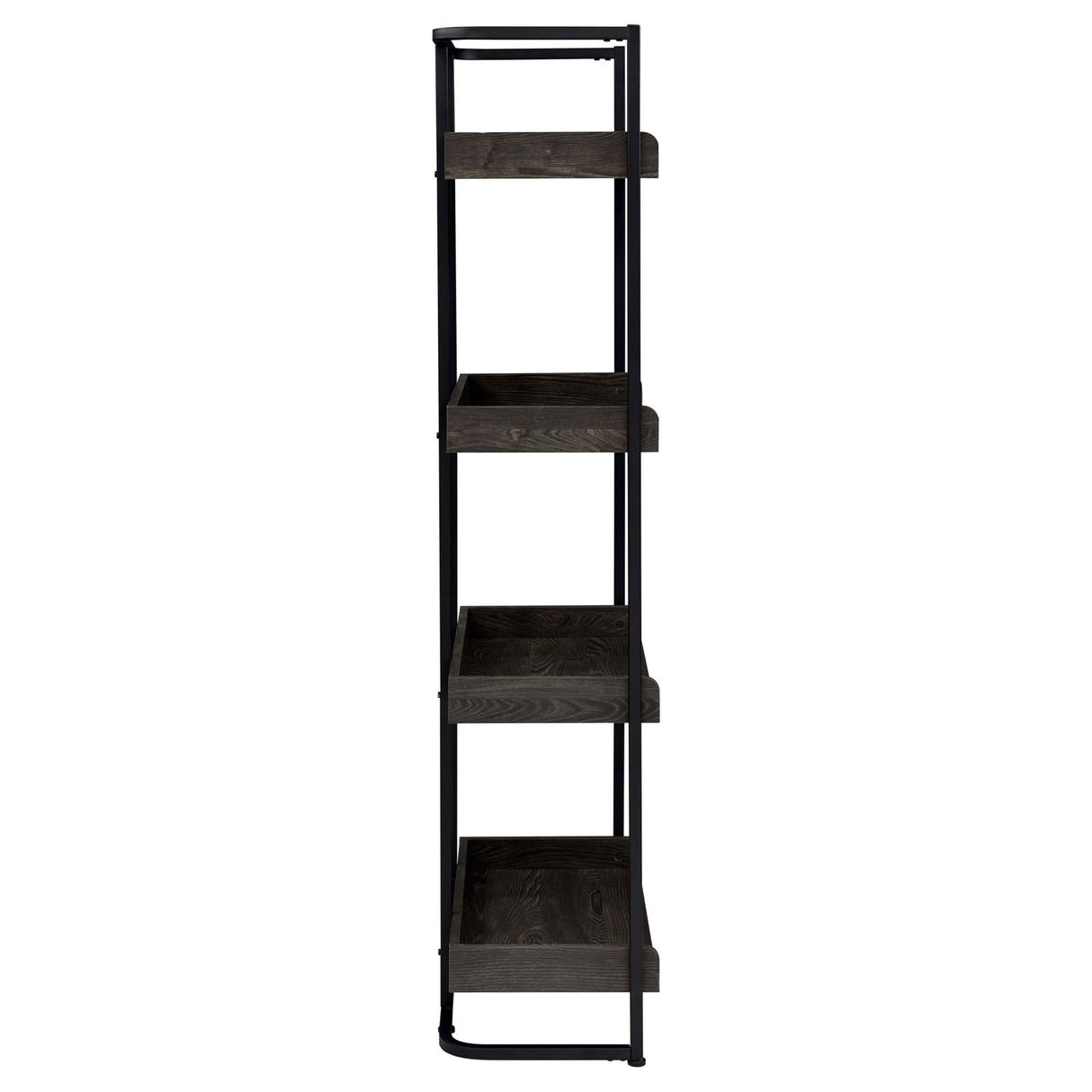 Ember Dark Oak/Sandy Black 4-Shelf Bookcase