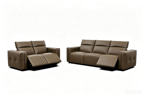 Ember Brown Power Reclining Sofa and Loveseat by New Era Innovations at Eve Furniture