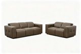 Ember Brown Power Reclining Sofa and Loveseat by New Era Innovations at Eve Furniture