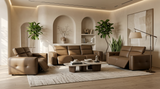 Ember Brown Power Reclining Sofa and Loveseat by New Era Innovations at Eve Furniture