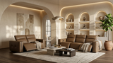 Ember Brown Power Reclining Sofa and Loveseat by New Era Innovations at Eve Furniture