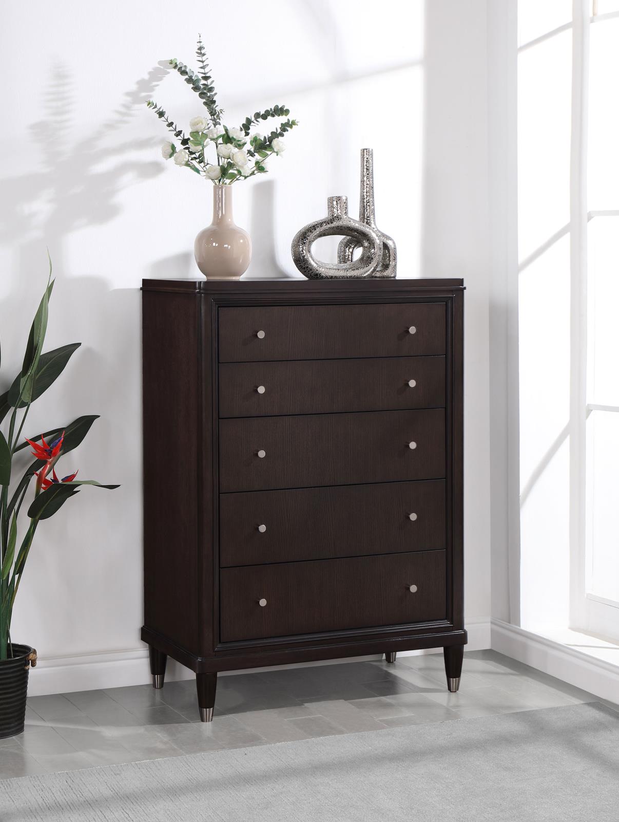 Emberlyn 5-drawer Bedroom Chest Brown