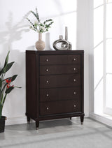 Emberlyn 5-drawer Bedroom Chest Brown by Coaster at Eve Furniture