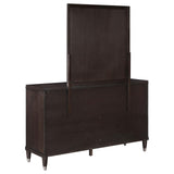 Emberlyn Brown 6-Drawer Bedroom Dresser with Mirror