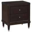 Emberlyn Brown 2-drawer Nightstand Bedside Table by Coaster at Eve Furniture