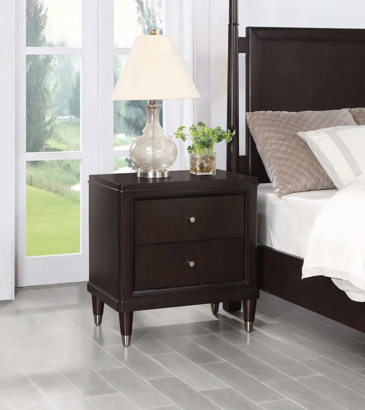 Emberlyn Brown 2-drawer Nightstand Bedside Table by Coaster at Eve Furniture