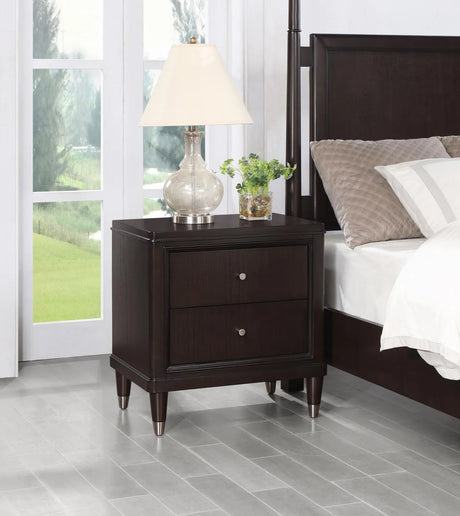 Emberlyn Brown 2-drawer Nightstand Bedside Table by Coaster at Eve Furniture