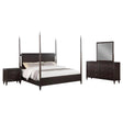Emberlyn Brown 4-Piece Queen Poster Bedroom Set by Coaster at Eve Furniture
