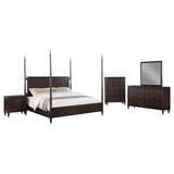 Emberlyn Brown 5-Piece Queen Poster Bedroom Set by Coaster at Eve Furniture