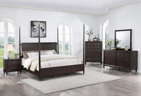 Emberlyn Brown 5-Piece Queen Poster Bedroom Set by Coaster at Eve Furniture