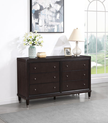 Emberlyn Brown 6-drawer Bedroom Dresser by Coaster at Eve Furniture