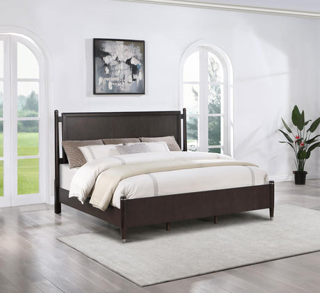 Emberlyn Brown Queen Poster Bed by Coaster at Eve Furniture