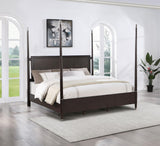 Emberlyn Brown Queen Poster Bed by Coaster at Eve Furniture