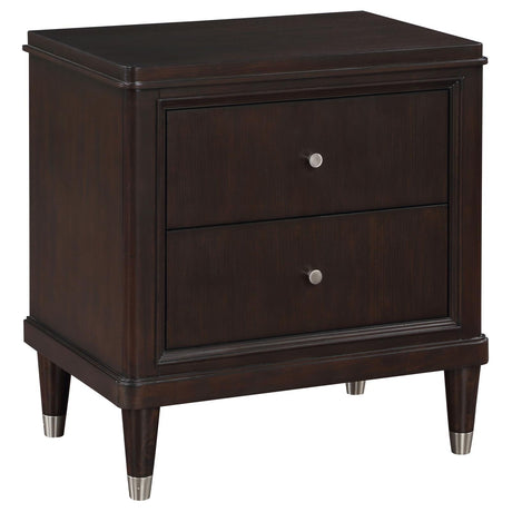 Emberlyn Brown 2-drawer Nightstand Bedside Table by Coaster at Eve Furniture